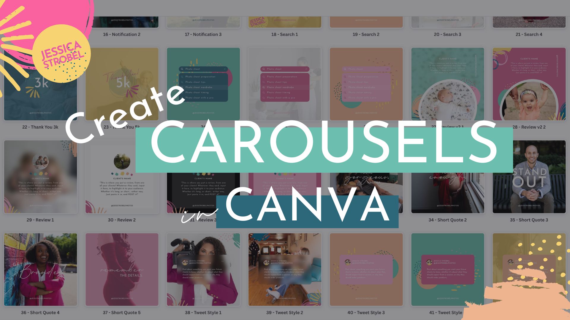carousel post design in Canva